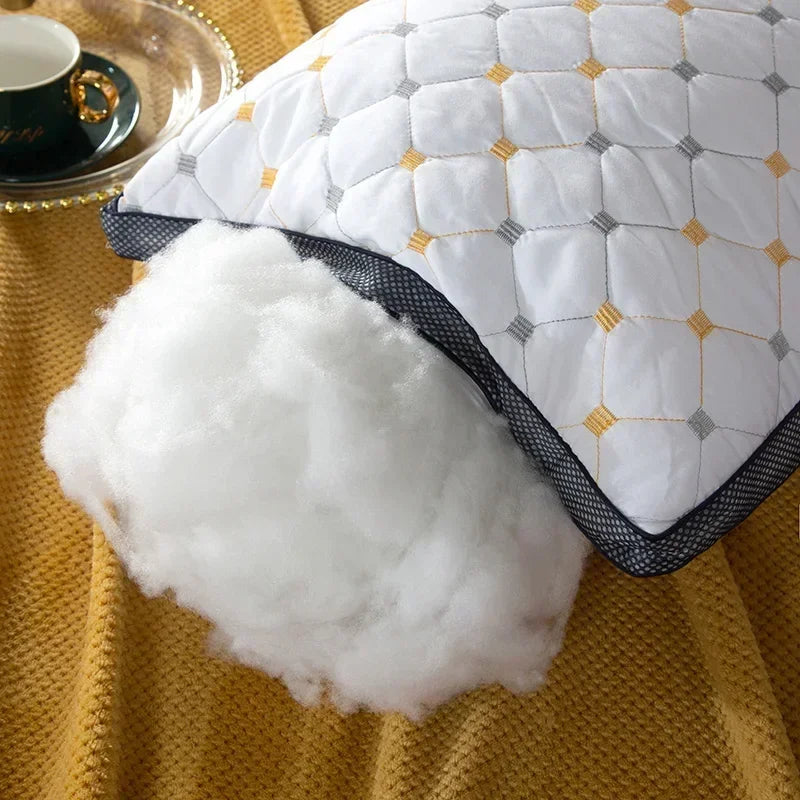 Super soft pillow feathered velvet single pillow cotton neck pillow core home adult pillow high rebound